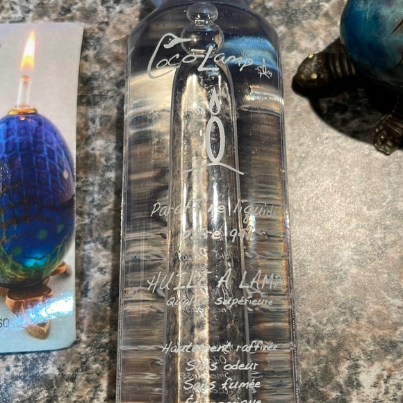 Coco lampe. Original packaging available.  Hand painted duck egg on turtle base - Picture 4 of 11